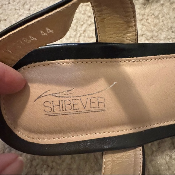 Shibever Women’s Elegant Black Strappy Wedge sandals - Picture 3 of 5